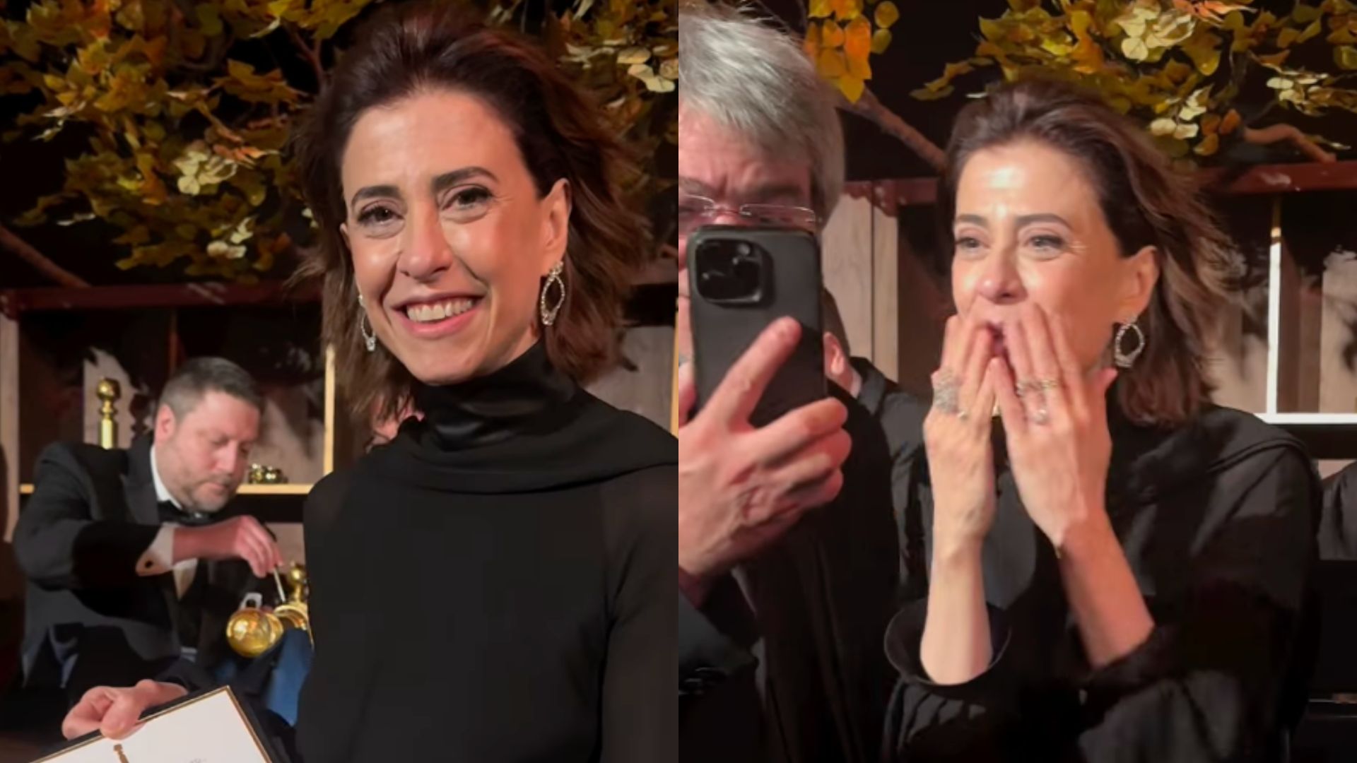 Fernanda Torres faz ligação para Fernanda Montenegro após levar Globo de Ouro: ‘Mãe!!!’
