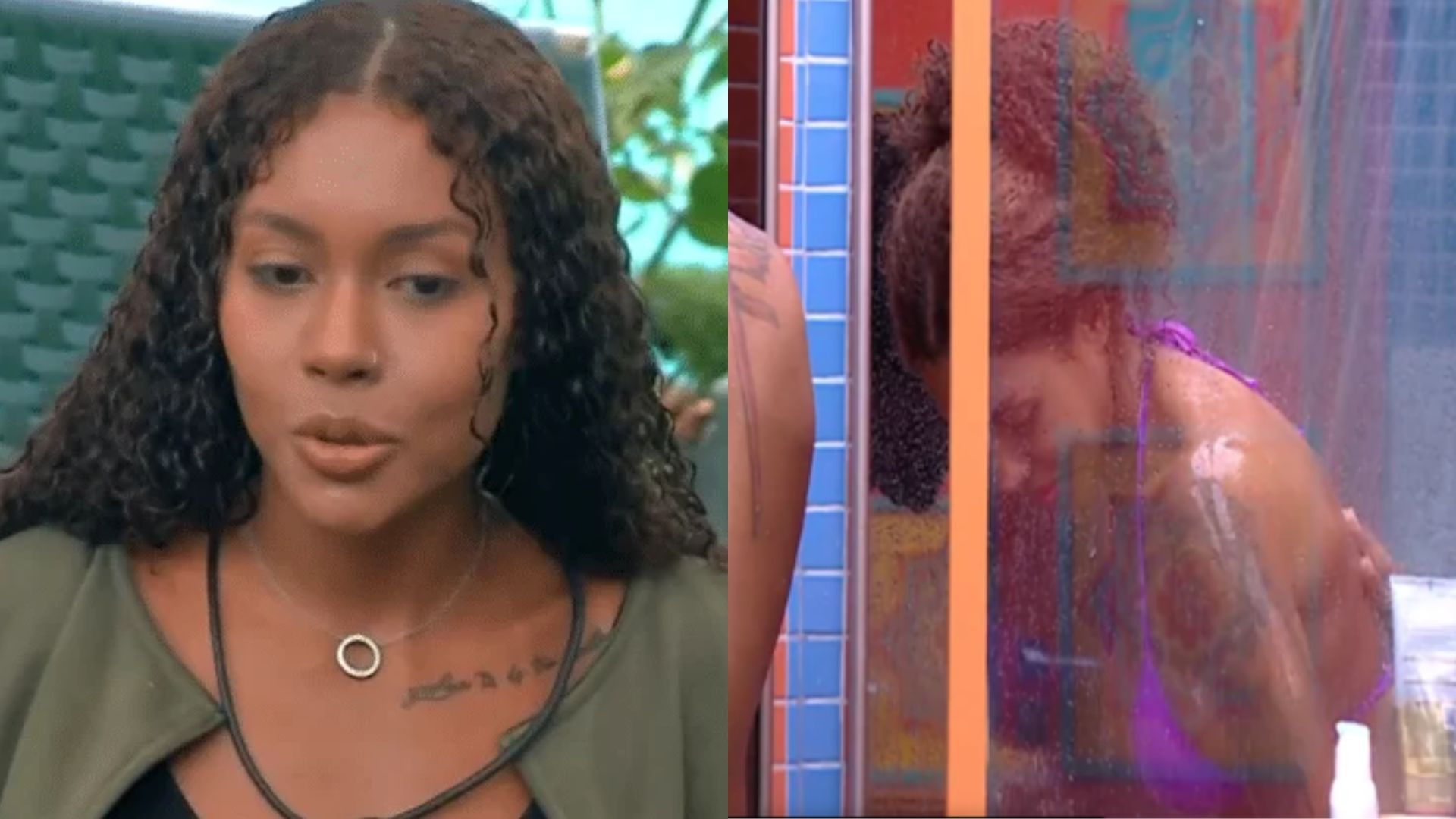 BBB25: Giovanna toma banho com dois brothers e sister dispara: ‘Muito danadinha’