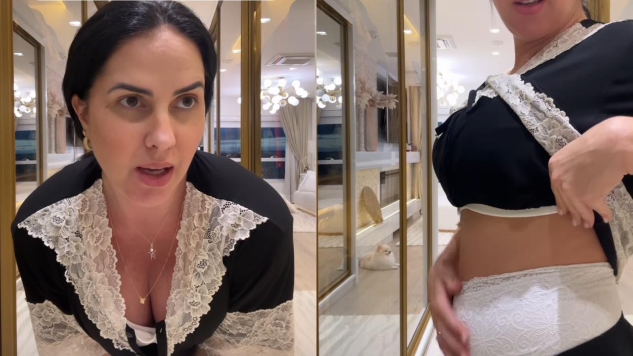 Graciele Lacerda perde 10kg após 16 dias de parto e revela: ‘Ainda falta’