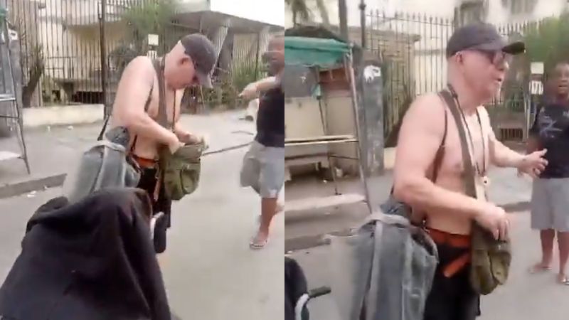 Homem é flagrado carregando a mãe morta em cadeira de rodas: ‘Ameaçando’