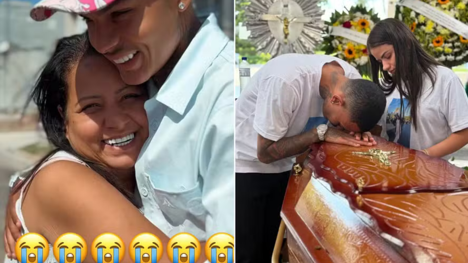 Influenciador chora a morte da mãe: ‘Te vejo lá no céu, minha princesa’