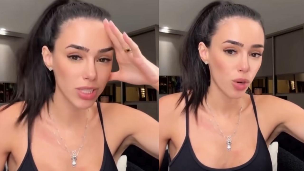 Irritada, Bruna Biancardi nega cirurgias plásticas e detona seguidora: ‘Precisa de umas cinco’