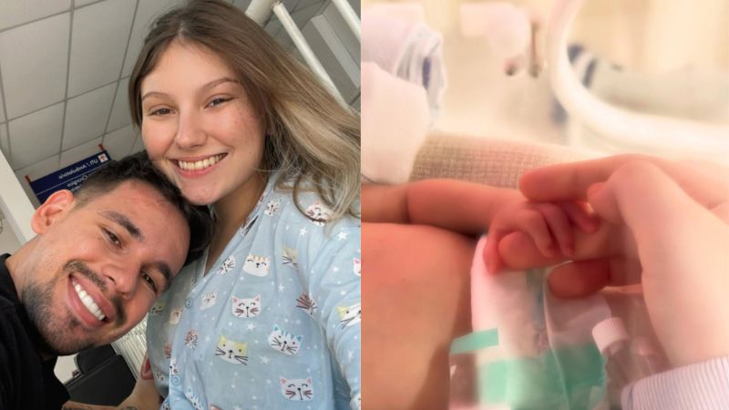 Isabel Veloso comemora uma semana do filho e desabafa sobre volta da quimioterapia