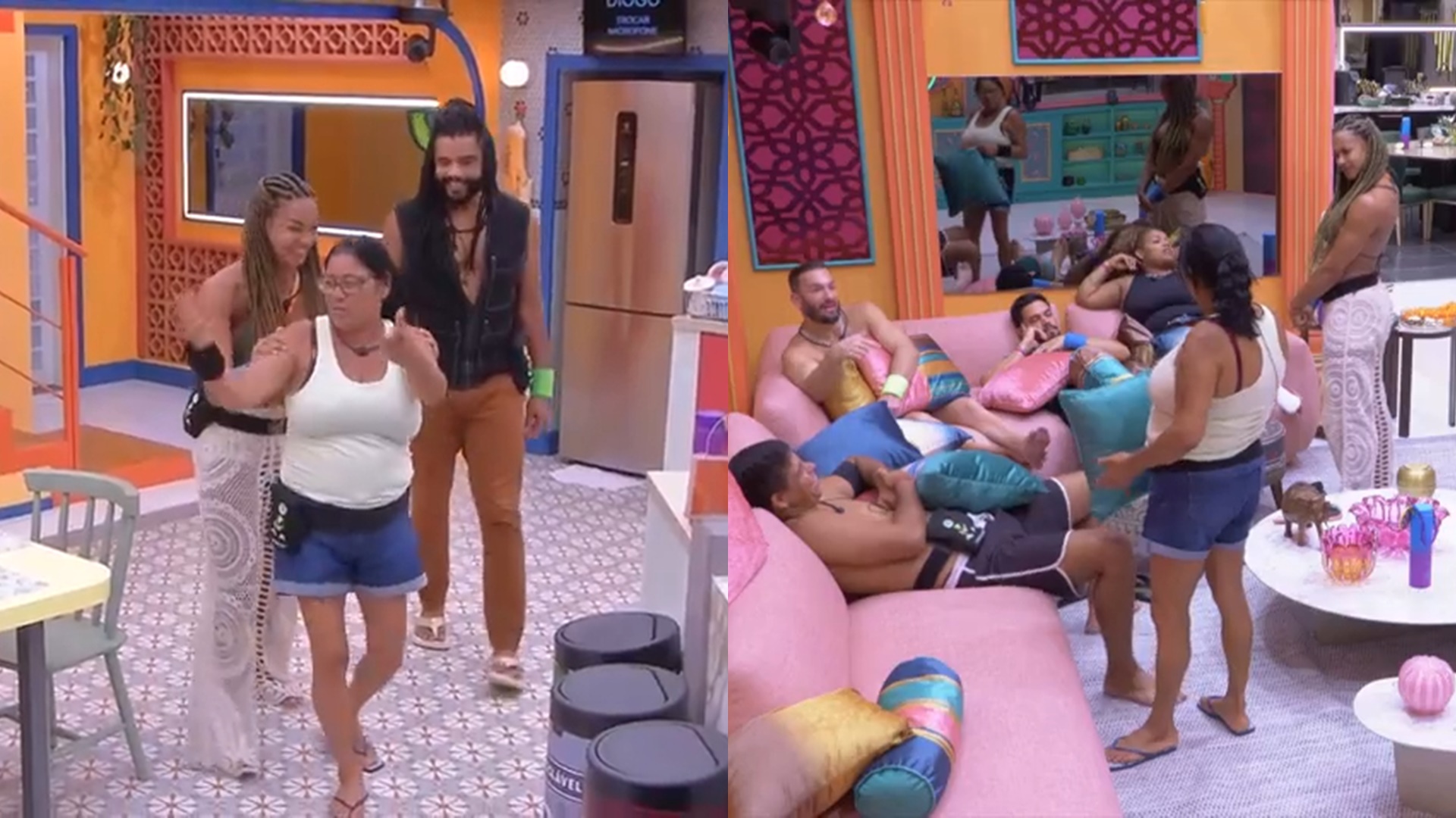 BBB 25: Joselma se revolta com brothers e dá bronca na sala: ‘Um banco de planta’