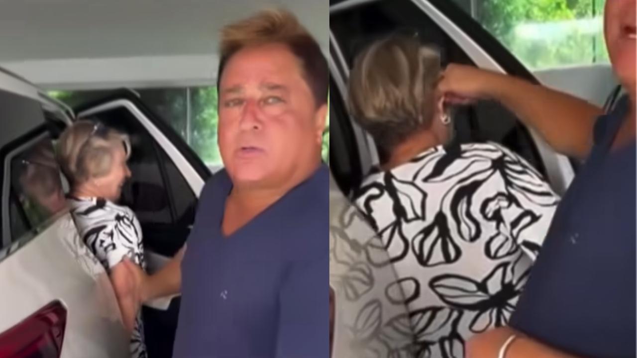 Leonardo puxa orelha da sogra em momento inusitado: ‘Encheu o bucho’