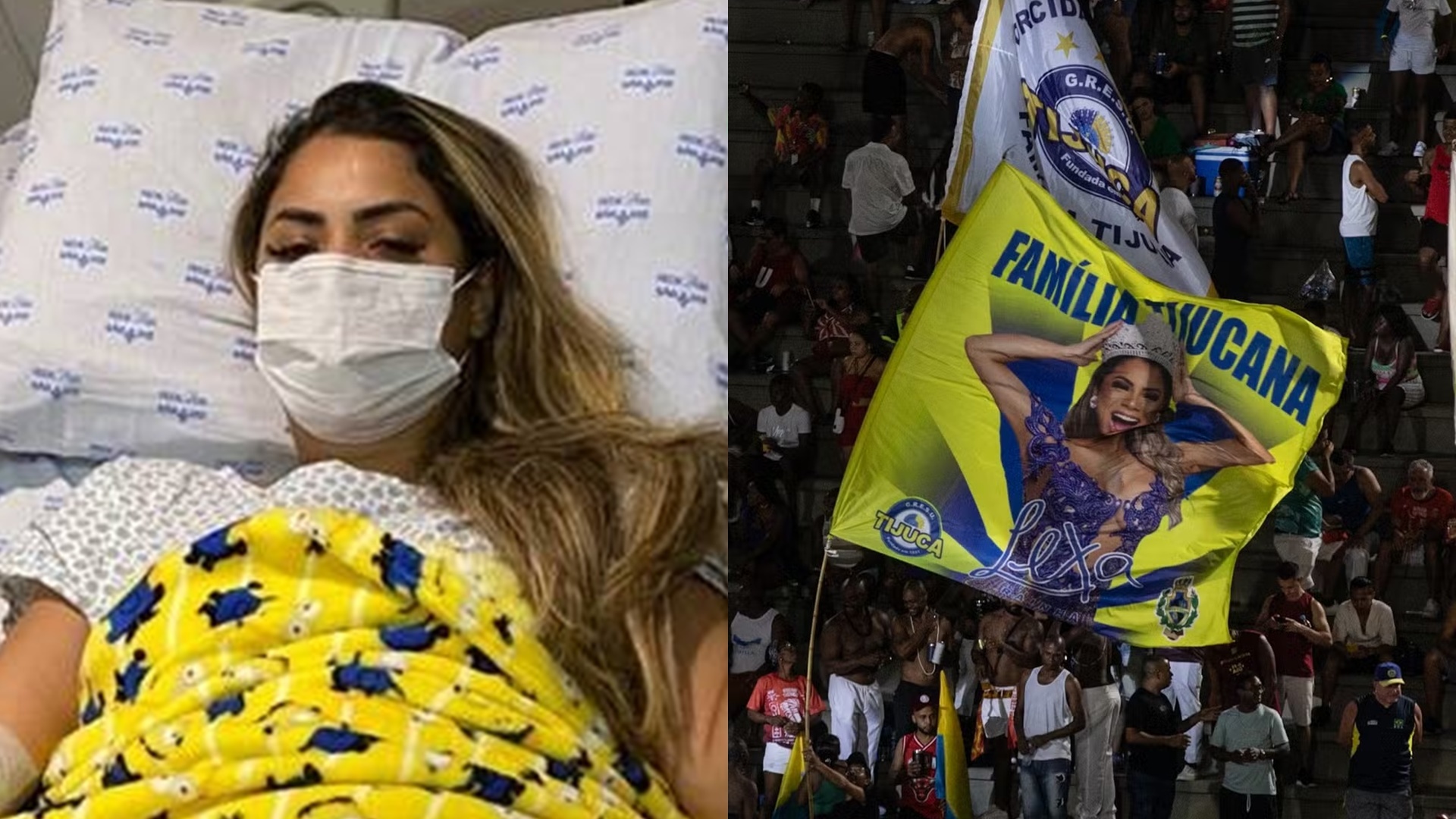 Internada, Lexa recebe homenagem da Unidos da Tijuca após deixar o Carnaval; assista