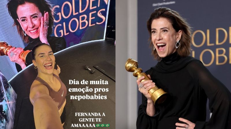 Lívian Aragão polemiza ao chamar Fernanda Torres de nepobaby após vitória no Globo de Ouro
