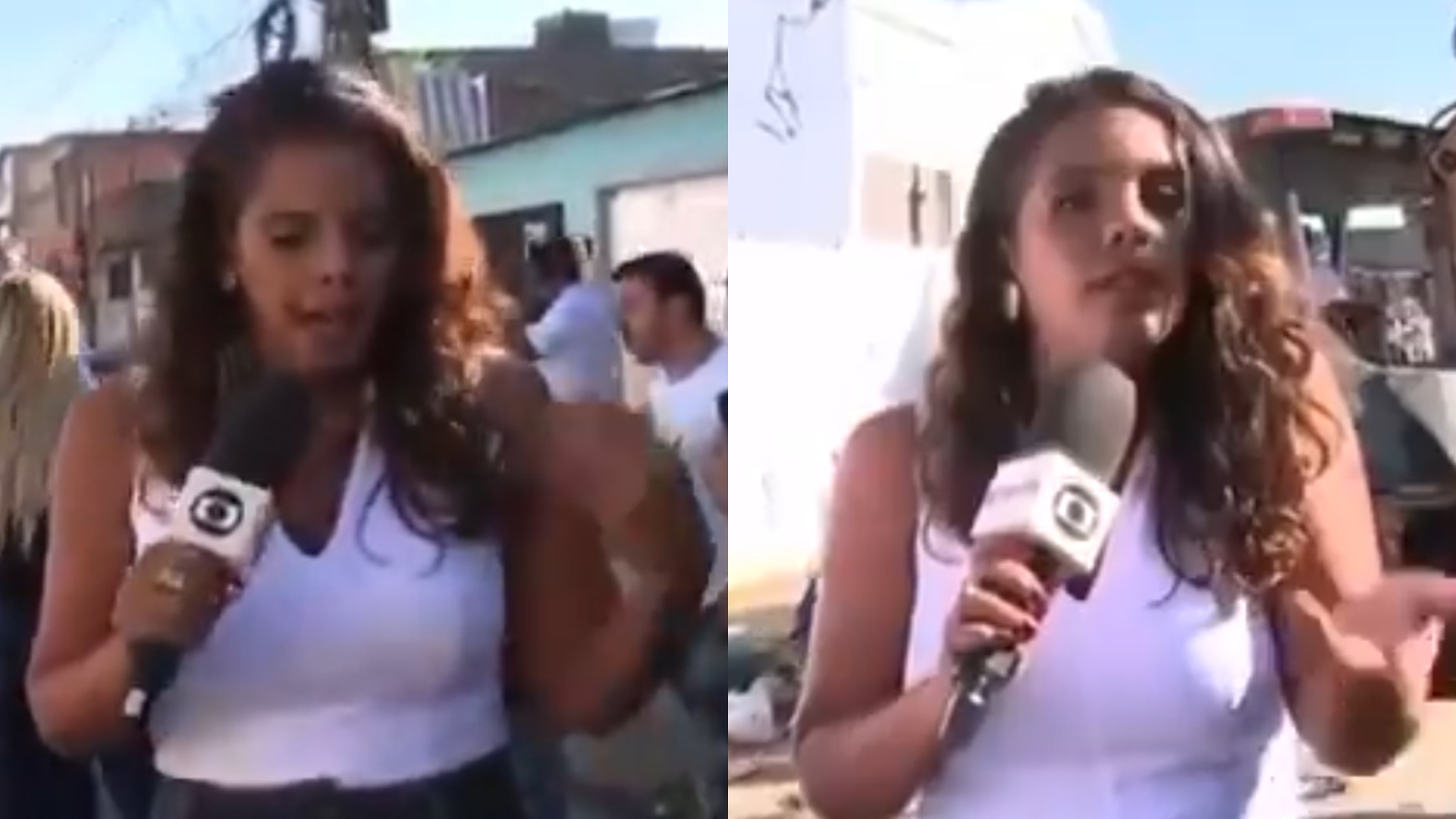 Repórter da Globo é atacada por baratas durante ao vivo: ‘Eu tenho muito medo’