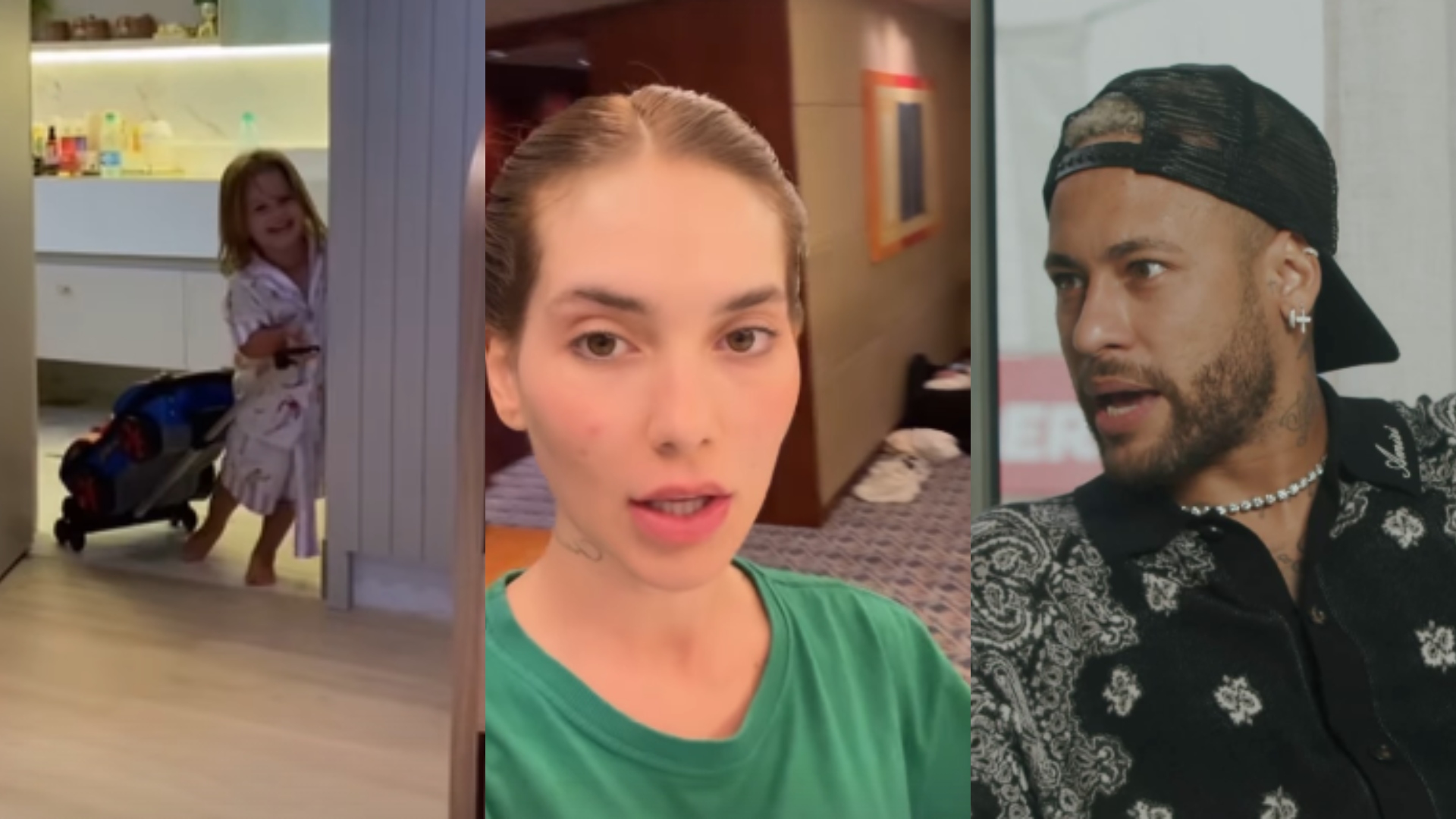 Com 2 anos, Maria Flor, filha de Virginia, imita Neymar e dispara: ‘Cheguei Brasil’