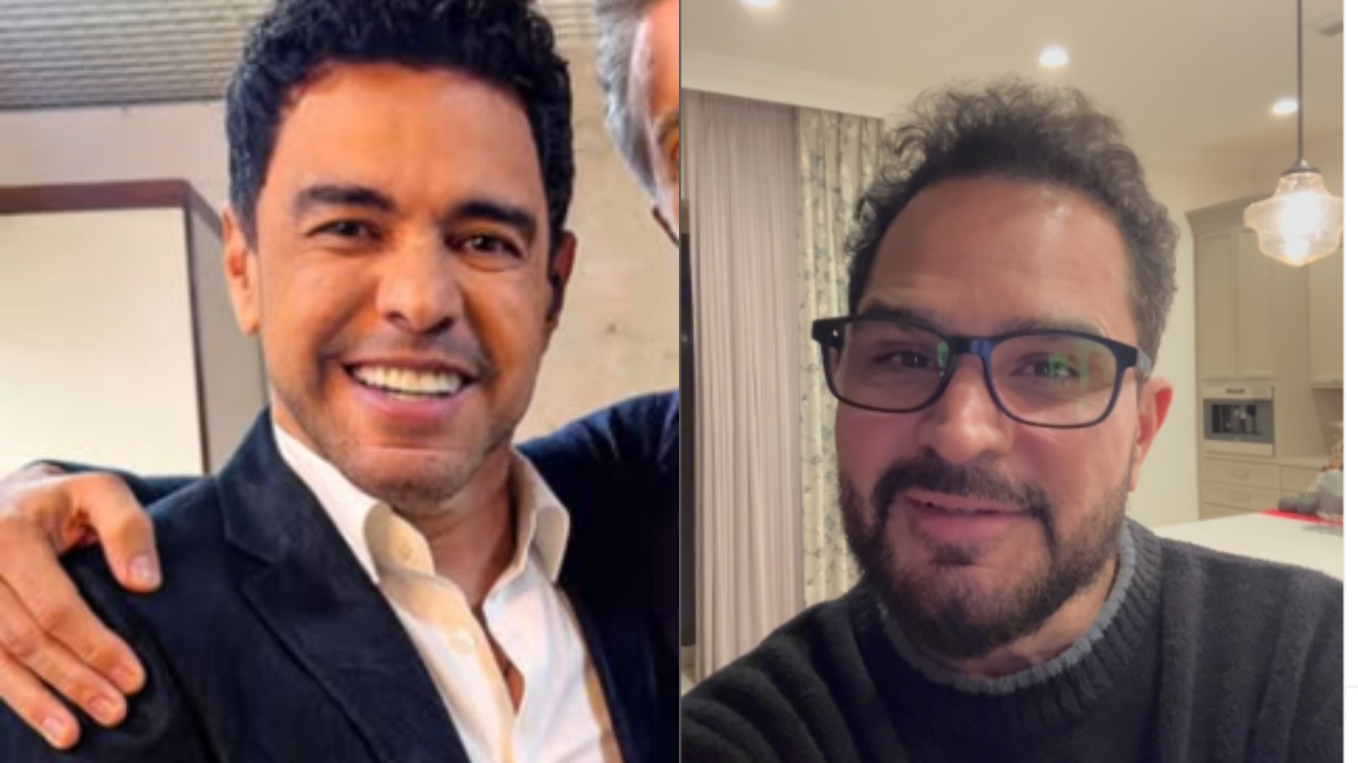 Zezé Di Camargo celebra aniversário do irmão Luciano: ‘Ser feliz’