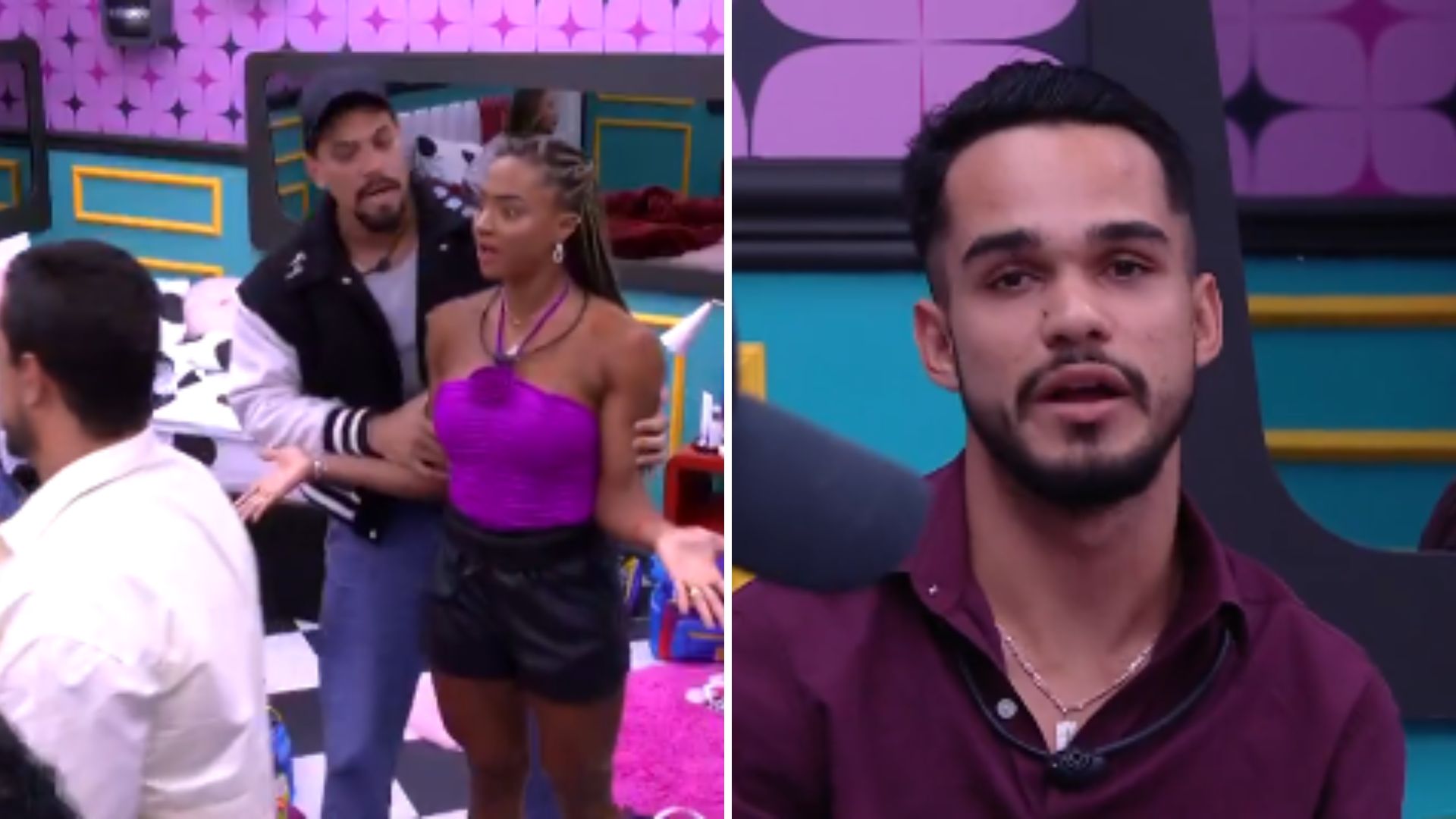 BBB 25: Barraco! Aline e gêmeos quebram o pau durante votação aberta: ‘Vai pro c*’