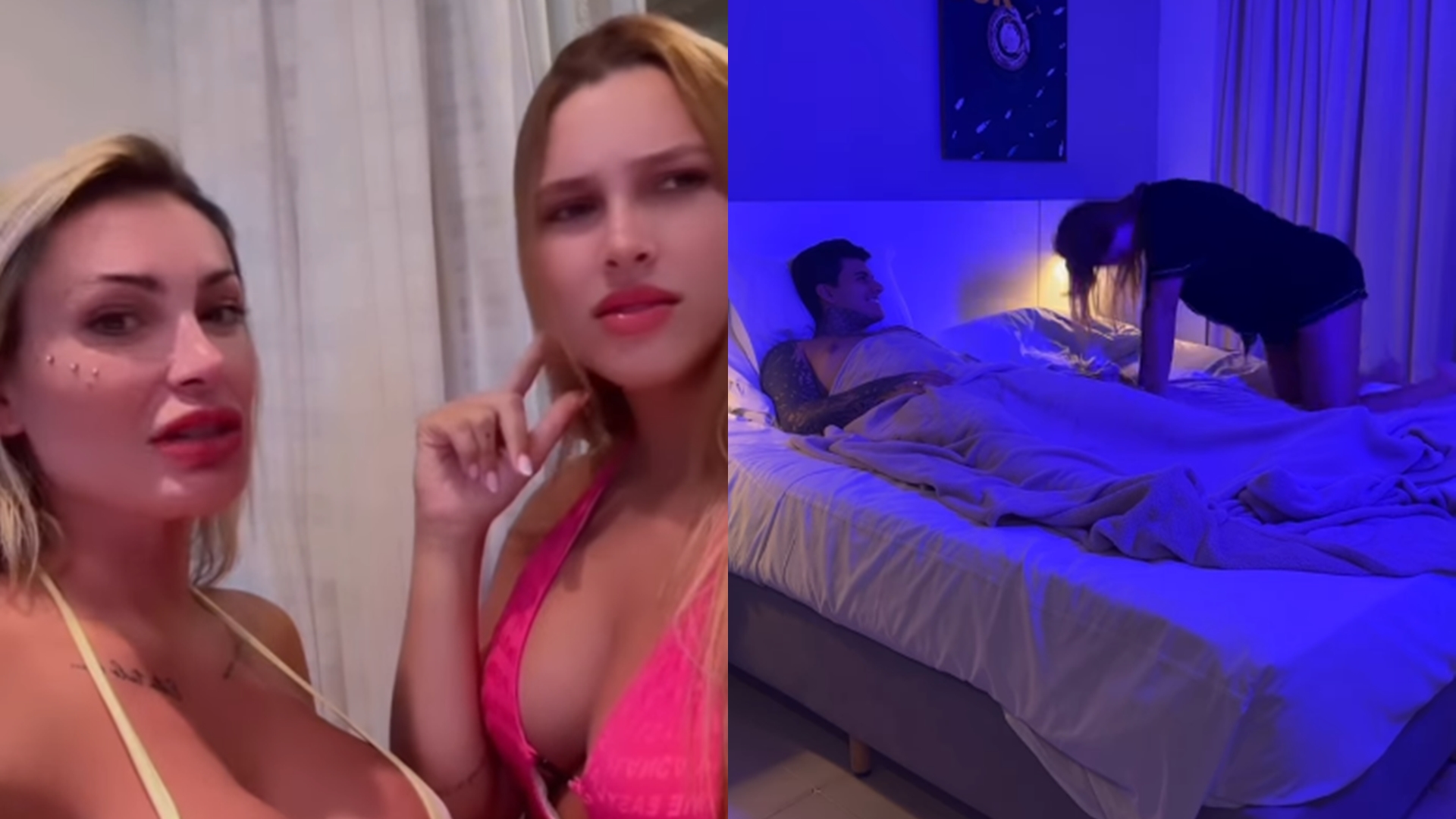 Nora de Andressa Urach posta vídeo na cama com o filho da famosa e a web reage: ‘Assustado’