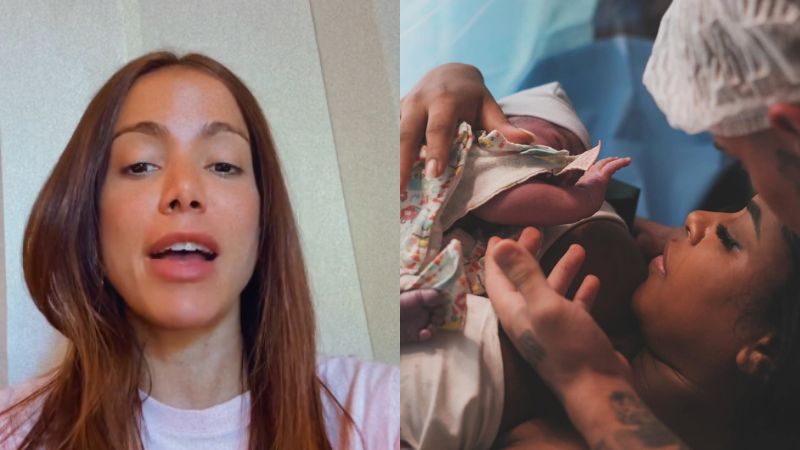 Anitta, madrinha do filho de MC Daniel e Lorena Maria, celebra nascimento: ‘Dinda ama’