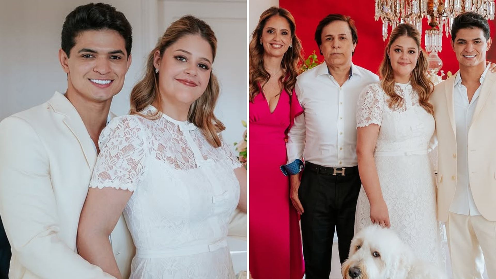 Após polêmicas, filha de Tom Cavalcante casa com cantor sertanejo: ‘Somos um só’
