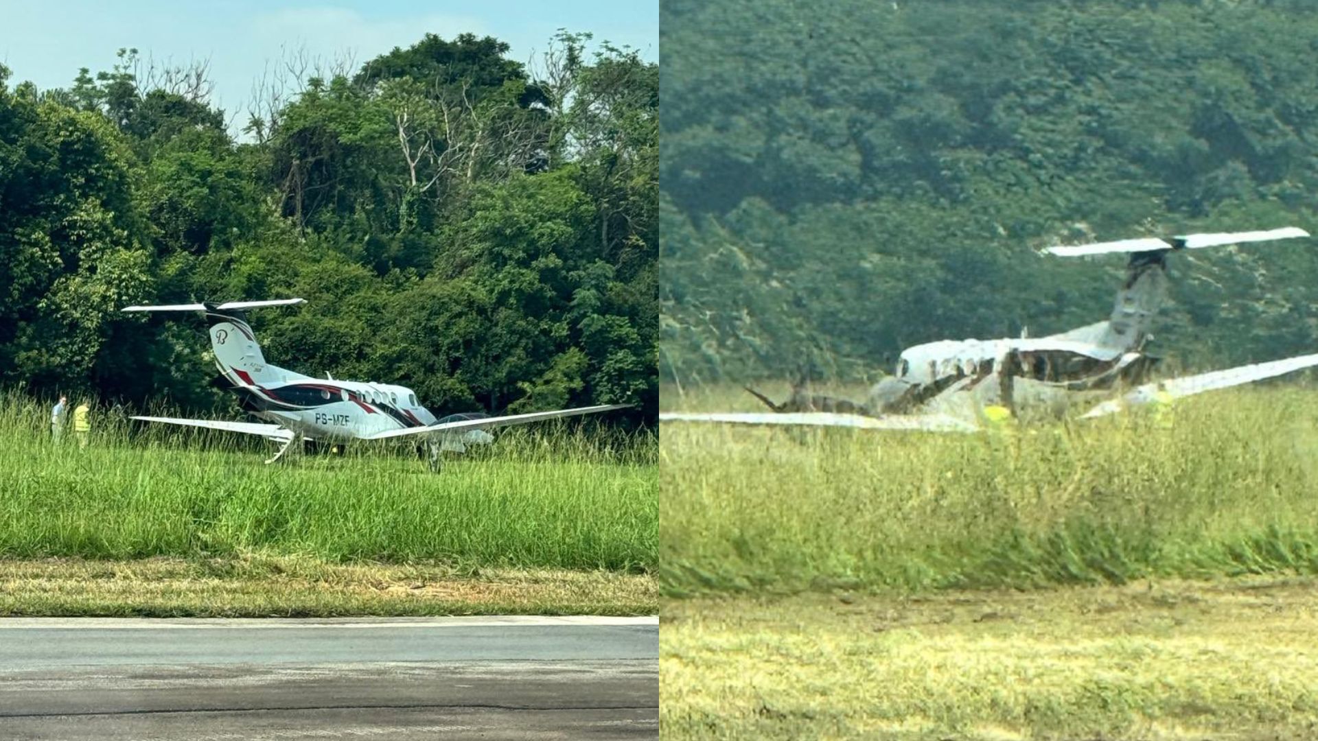 Avião do mesmo fabricante do acidente na Barra Funda apresenta falha e sai da pista em SP