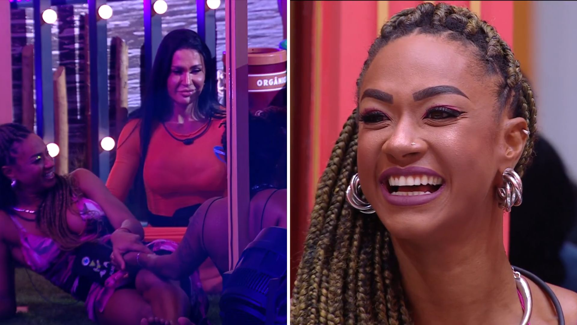 BBB 25: Aline beija sister em festa do Líder e esconde de Diogo: ‘Maluca’
