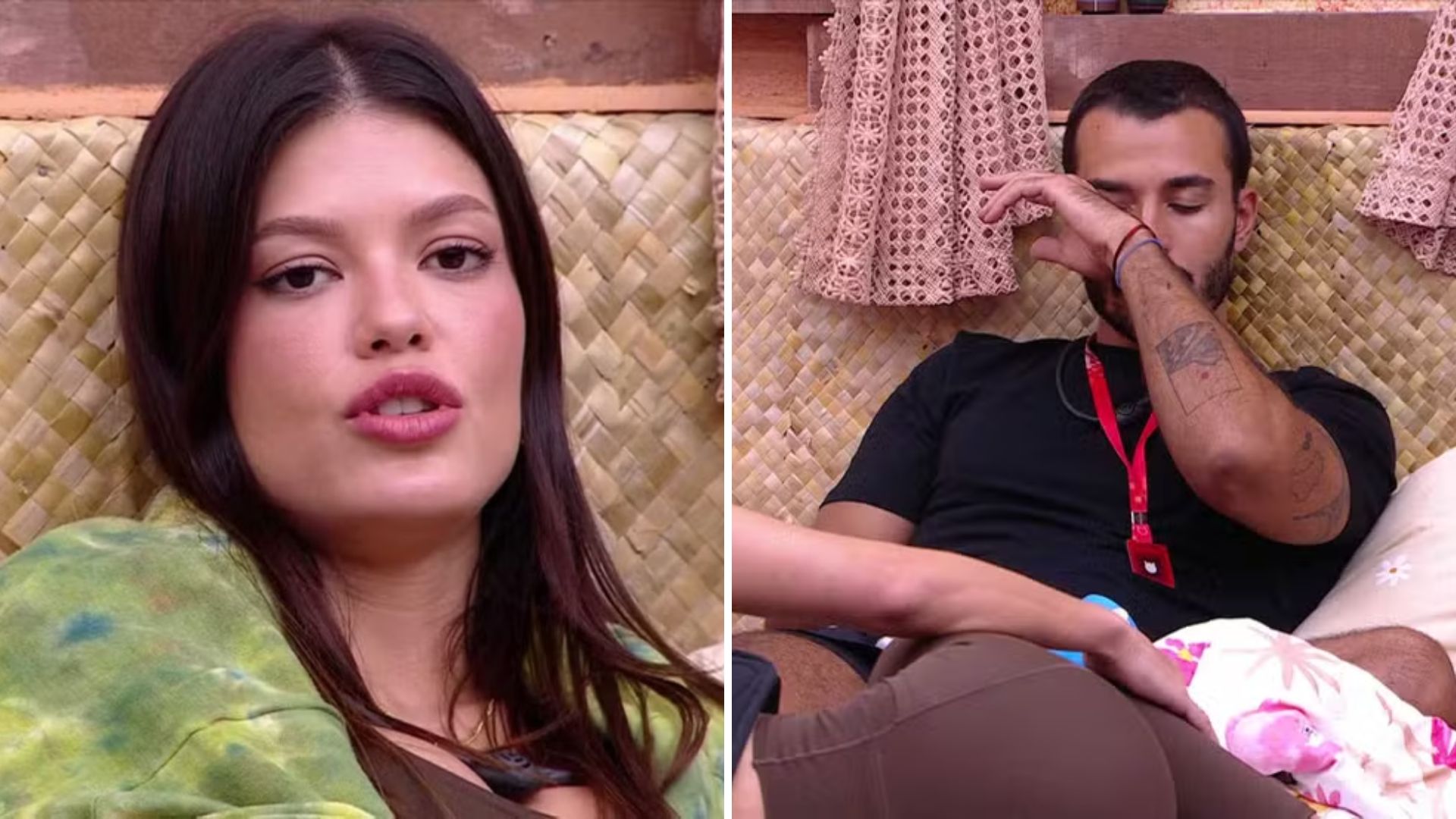 BBB 25: Vitória Strada e Mateus brigam após Prova do Anjo: ‘Veio grandona’