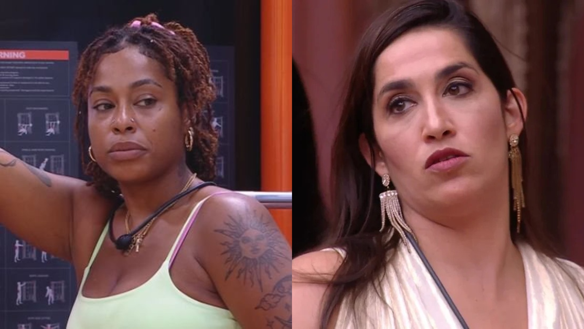 BBB 25: Thamiris alerta Camilla sobre Daniele Hypólito: ‘Evita falar na frente dela’