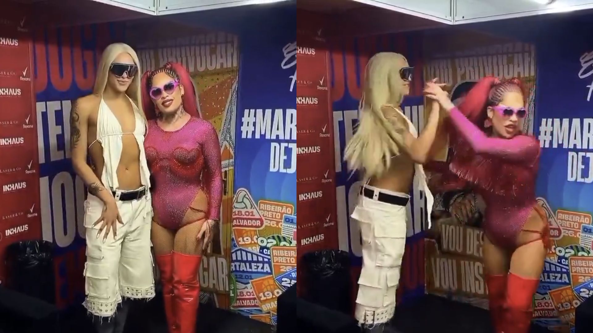 Rivalidade? Gloria Groove e Pabllo Vittar ‘brigam’ em camarim de show