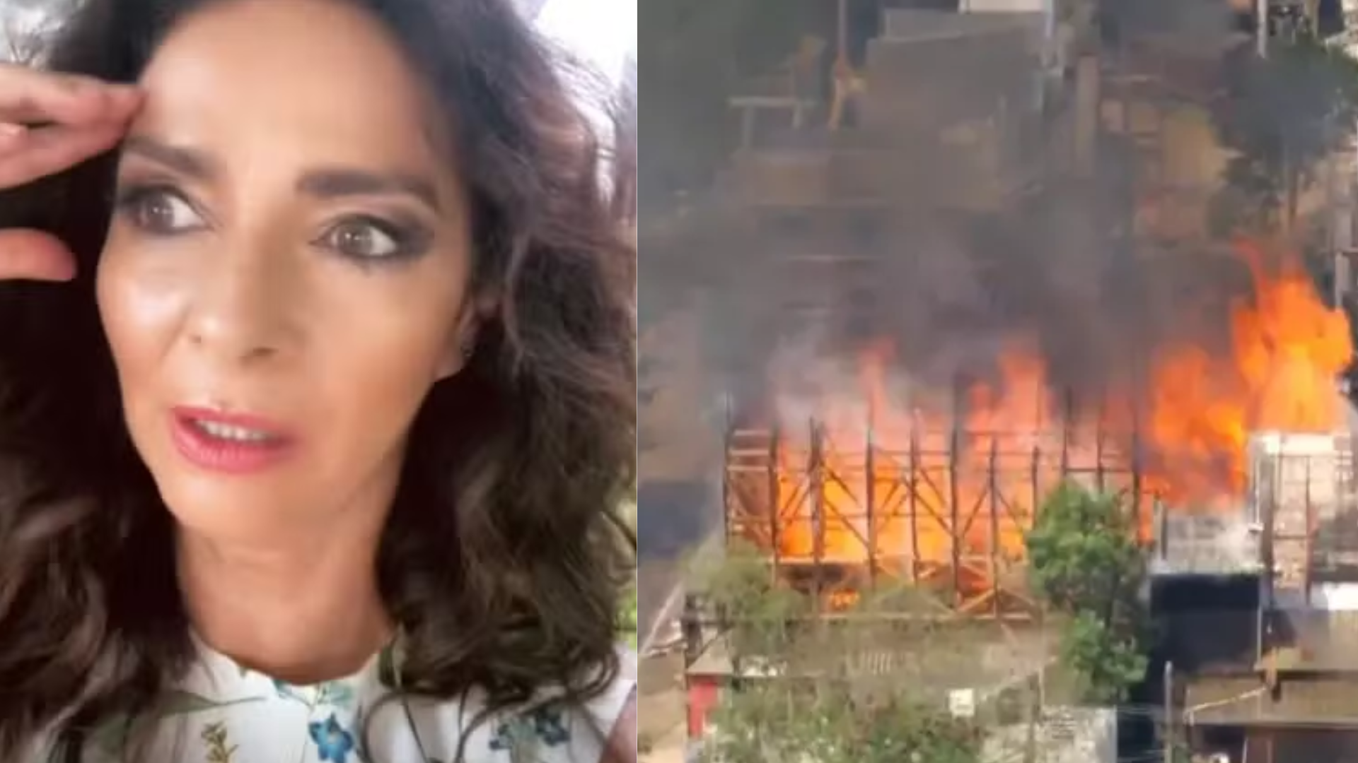 Claudia Ohana fala de incêndio nos Estúdios Globo: ‘Está uma loucura’