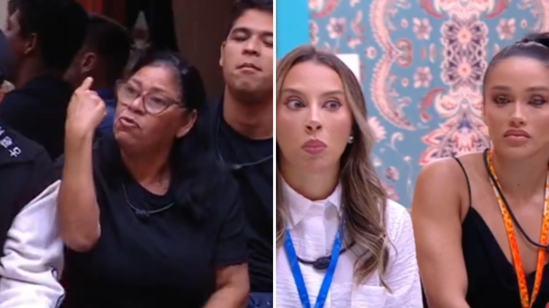 BBB 25: Dona Delma esculacha brothers ao vivo e dá sermão: ‘Todo mundo fazendo m*’