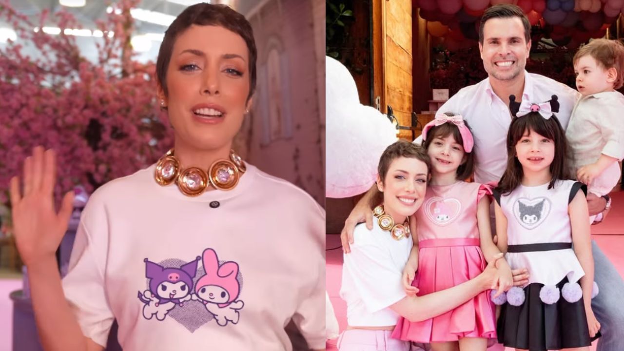 Emocionada, Fabiana Justus fala de festa das filhas e relembra: ‘Estava internada’