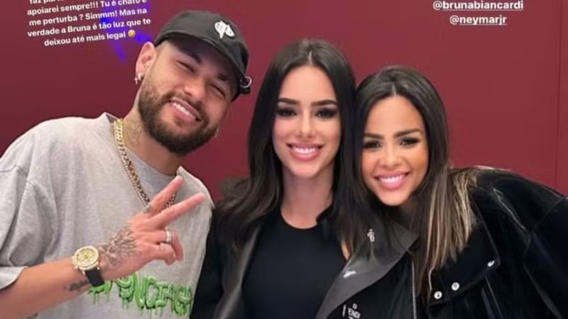Ex-affair de Neymar é detonada por amizade com Bruna Biancardi: ‘Nem imaginam’