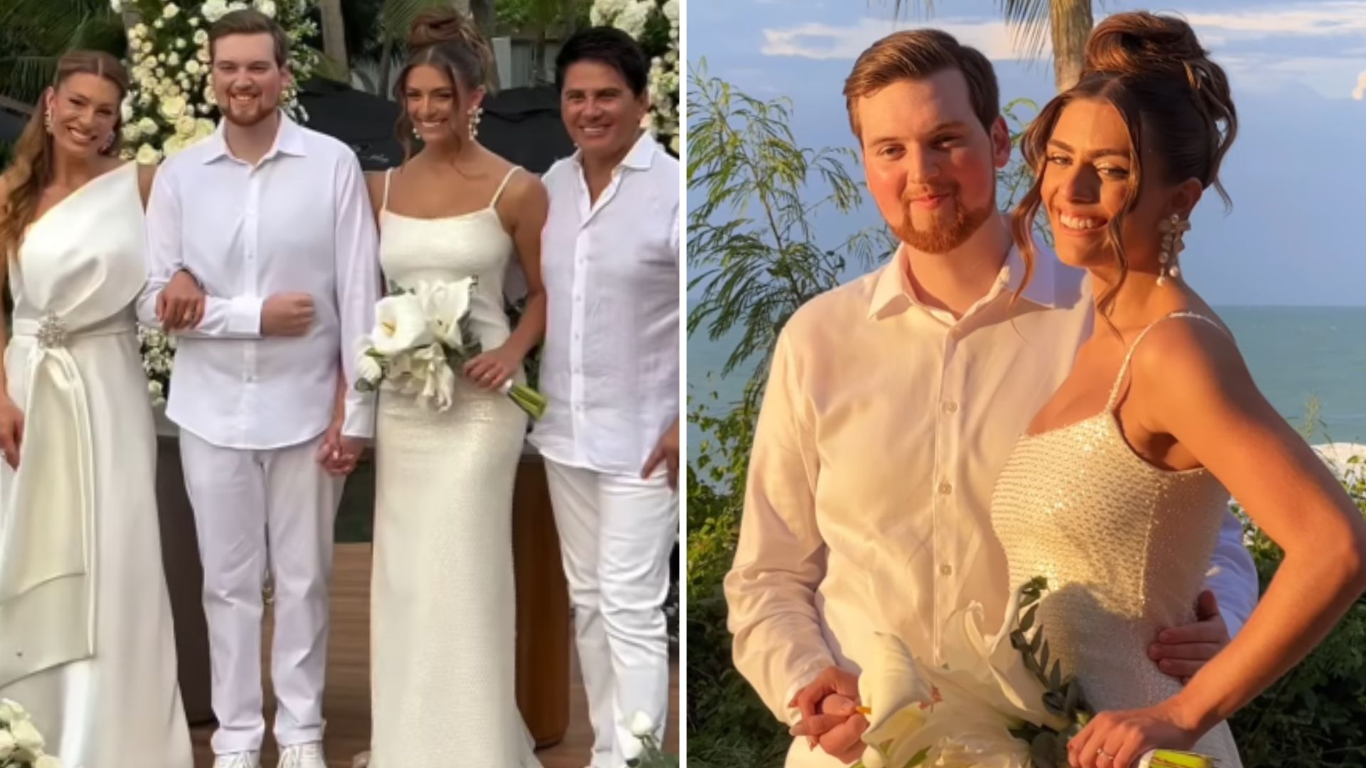 Filha de Cesar Filho e Elaine Mickely se casa em resort luxuoso: veja detalhes da cerimônia