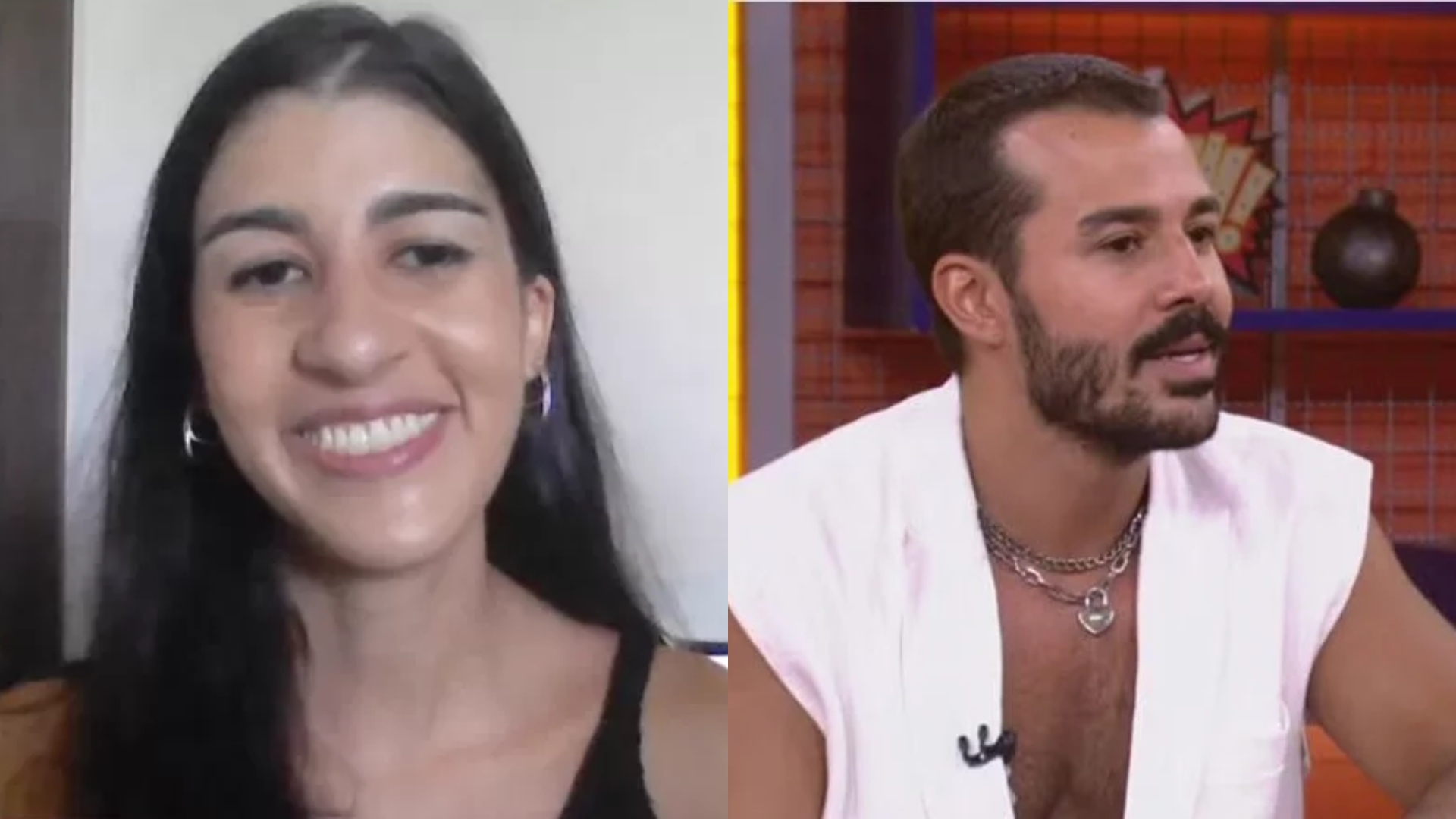 Fora do BBB25, Mateus descobre revelação bombástica da irmã e reage: ‘Que que é isso?’