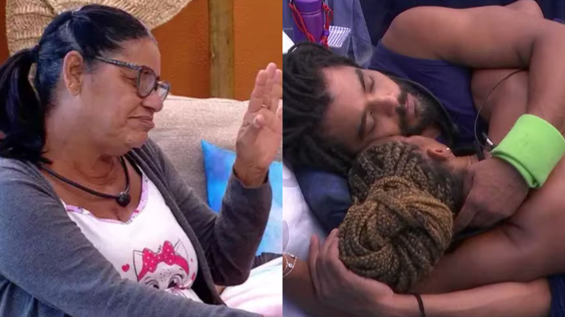 BBB25: Joselma se revolta com momento íntimo de Aline e Diogo: ‘Fica ali’