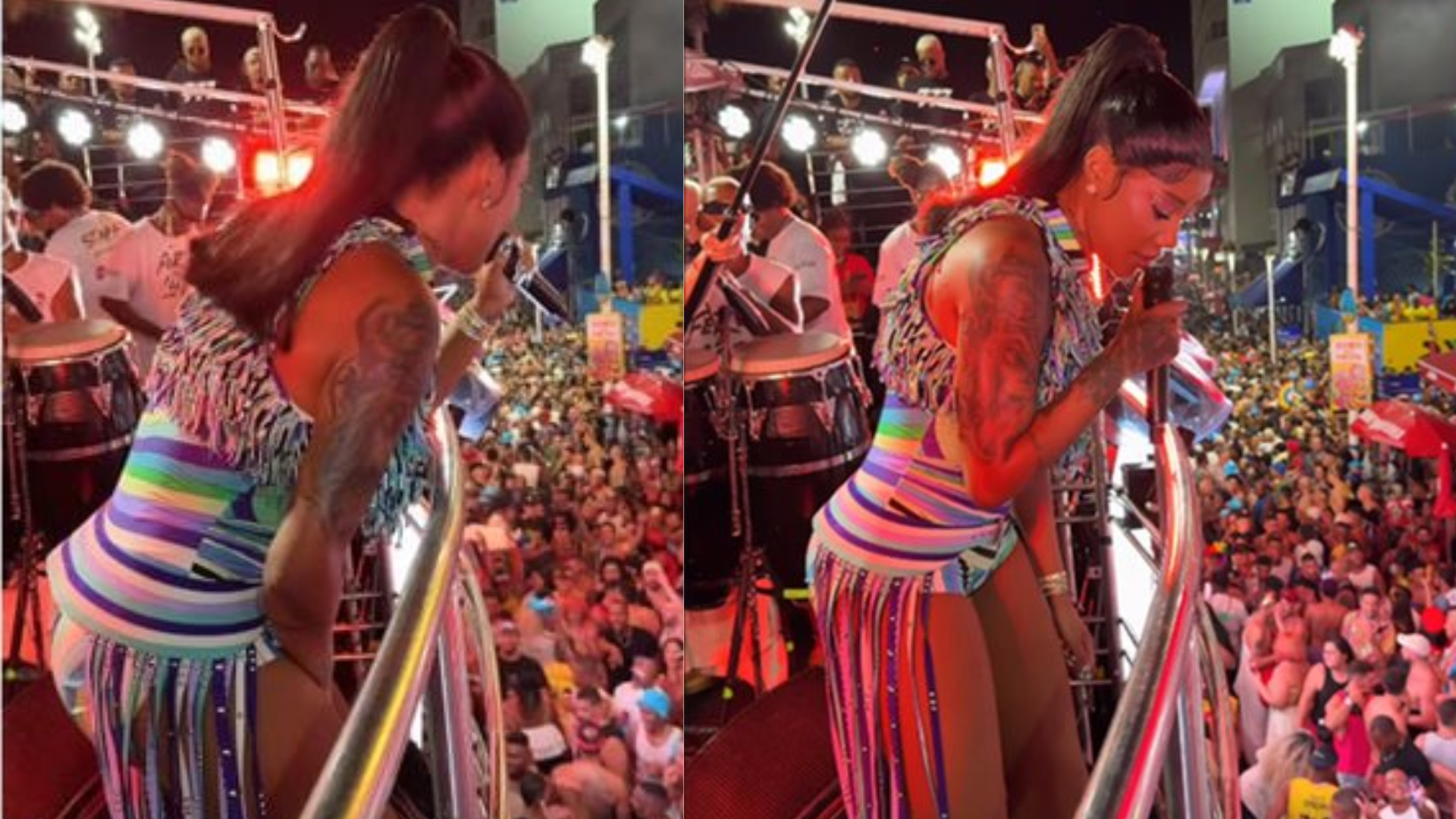 Ludmilla interrompe show no Carnaval de Salvador e dá bronca em fãs: ‘Parece uns bichos’