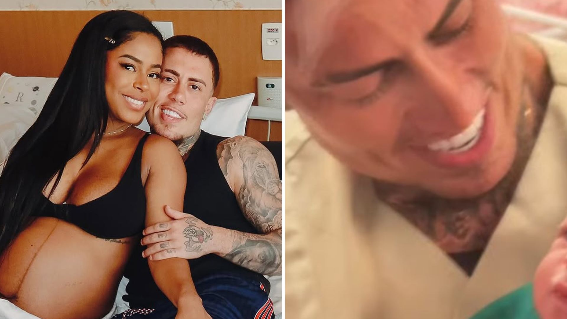 MC Daniel surge com filho nos braços em primeira foto: ‘Tamanho desse amor’