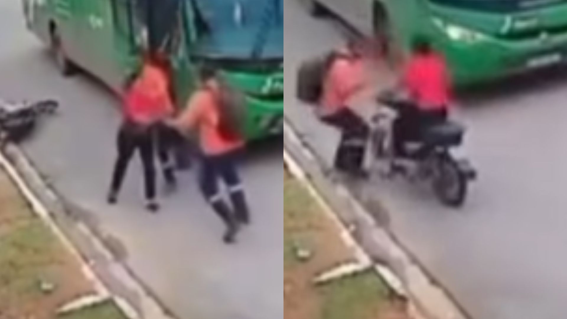 Revoltada, mulher tenta atropelar o ex-marido e se dá mal; veja o vídeo