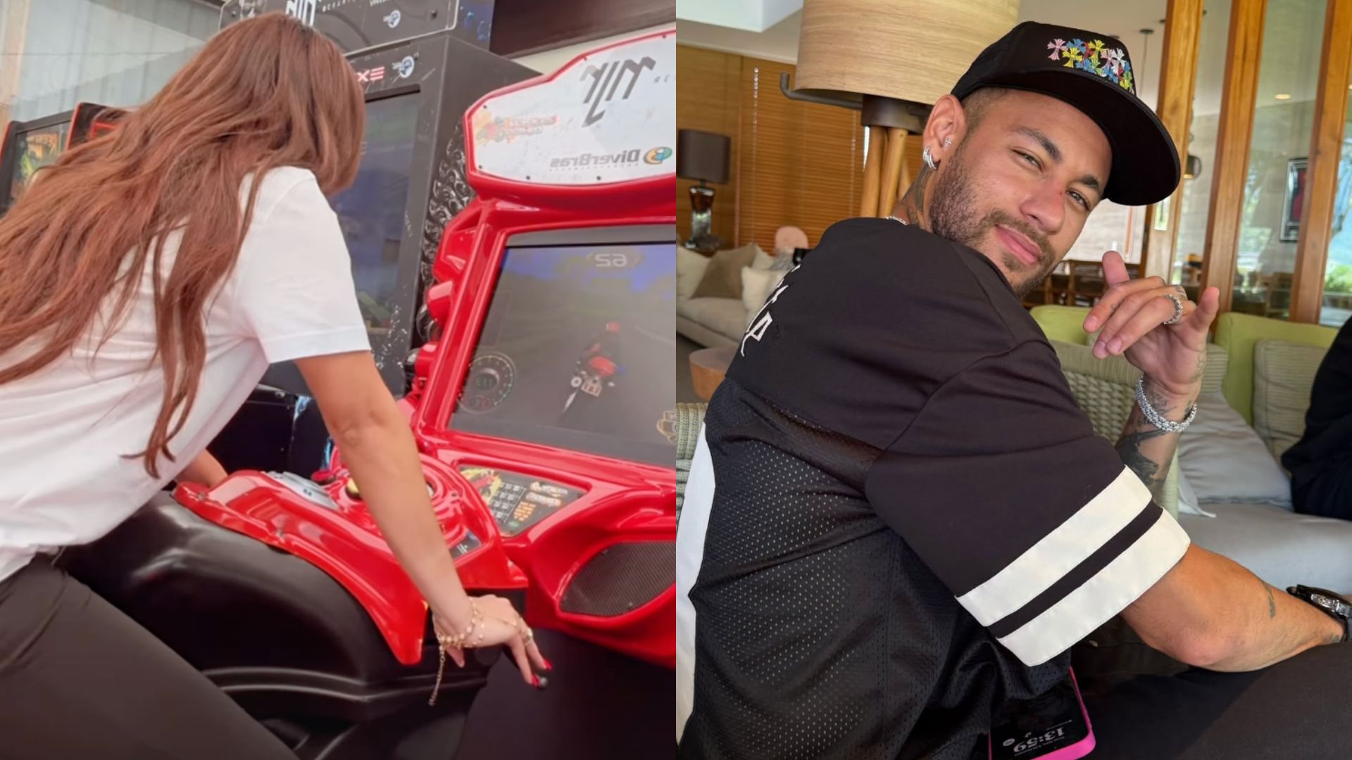 Ex affair de Neymar, Gabily visita o jogador e publica imagem na casa do craque