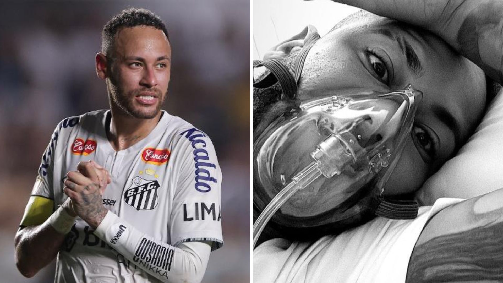 Neymar aparece usando inalador após três jogos no Santos: ‘Já tá dando prejuízo’
