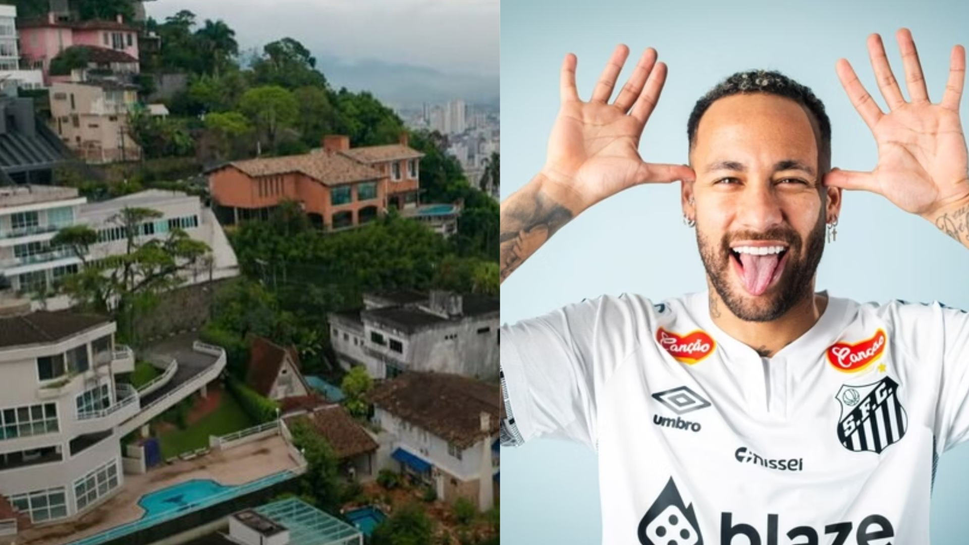 Neymar compra três mansões para não ter vizinhos em Santos
