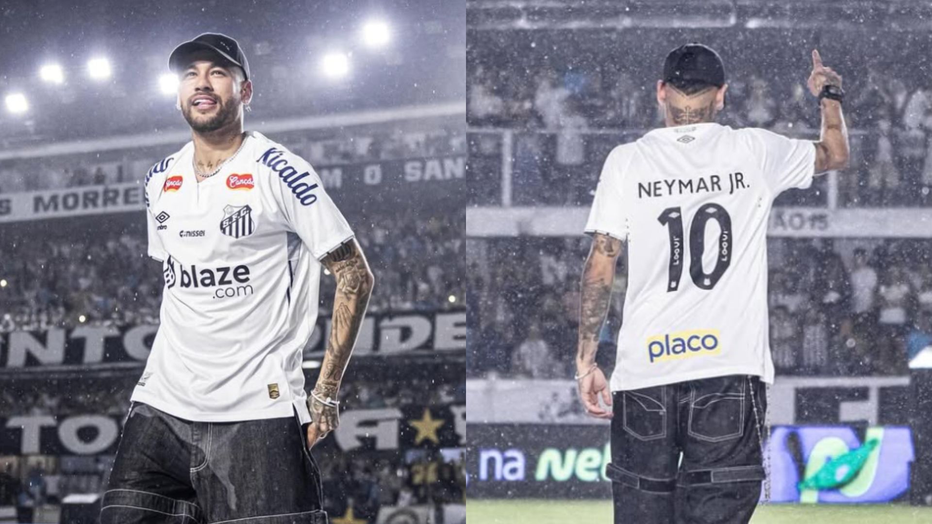 Neymar veste a camisa 10 do Santos e declara: ‘Vivendo um sonho’
