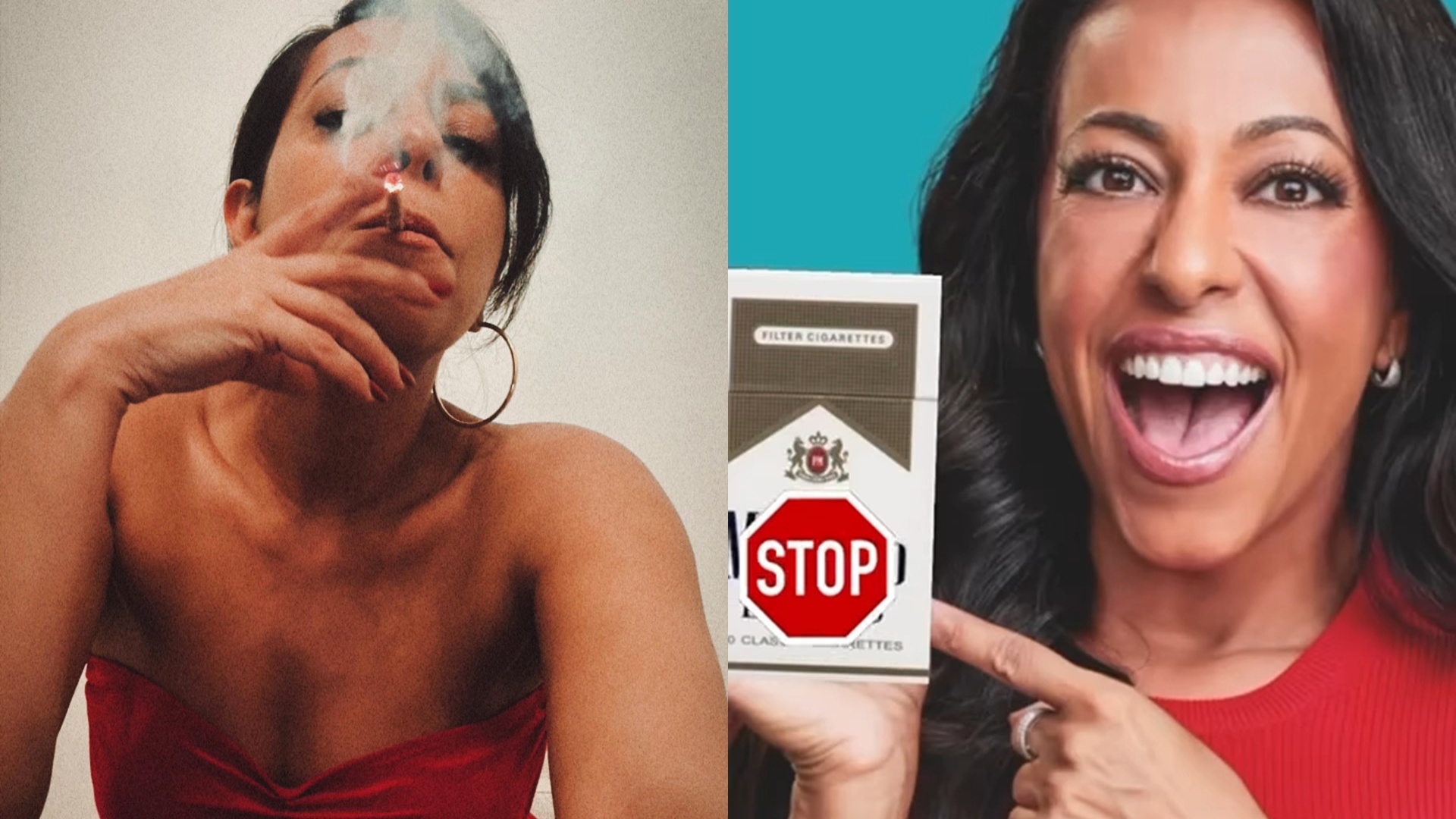 Samantha Schmütz comemora ao completar 8 anos sem cigarro: ‘Fumava um maço por dia’