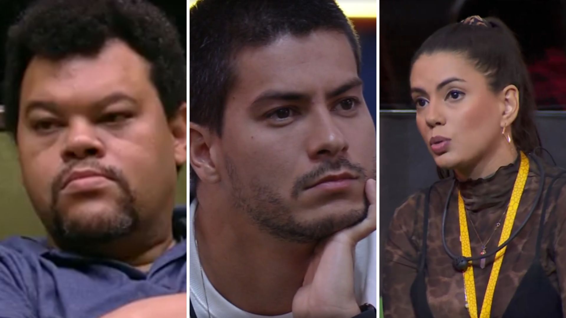 BBB 25:  Arthur Aguiar, Fernanda Bande e Babu Santana têm coleção de momentos épicos no Sincerão