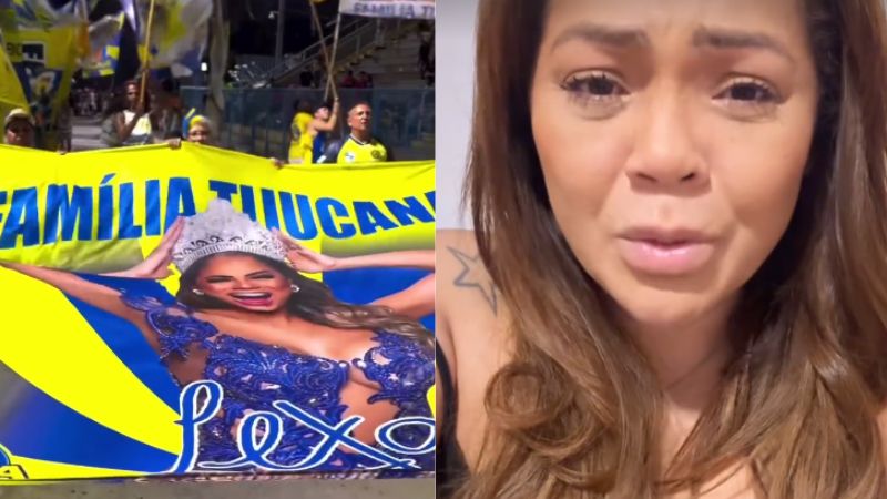 Unidos da Tijuca homenageia Lexa e mãe da artista se emociona: ‘Não tem sido fácil’