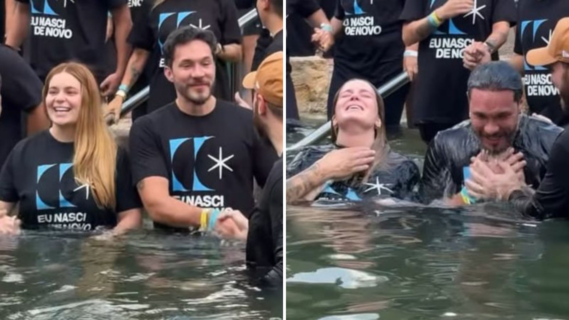 Viih Tube e Eliezer se batizam após crise na saúde do caçula: ‘Nascemos de novo’