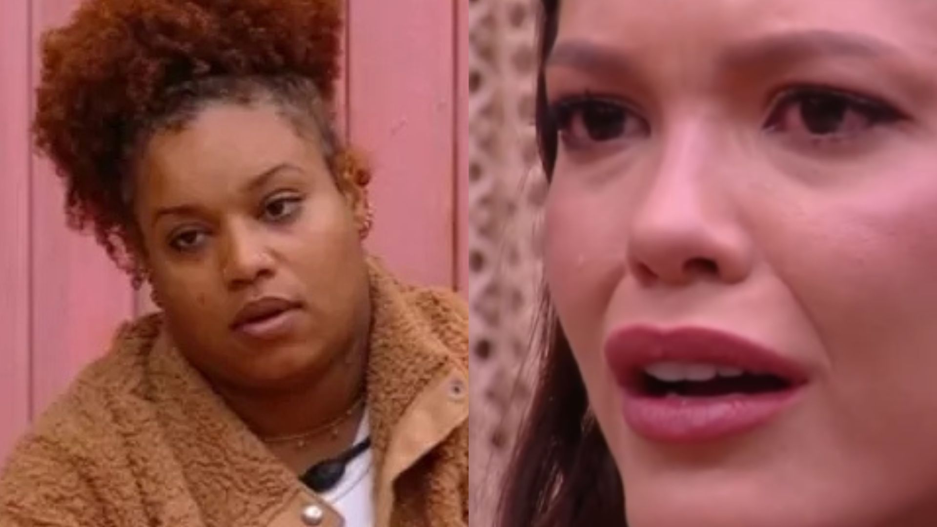 BBB25: Vitória chora após esporro de Camilla e Thamiris: ‘Não falei da sua raça’