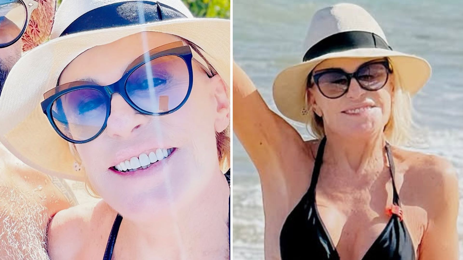 Ana Maria Braga curte Carnaval na praia com namorado e surpreende: ‘Corpinho’