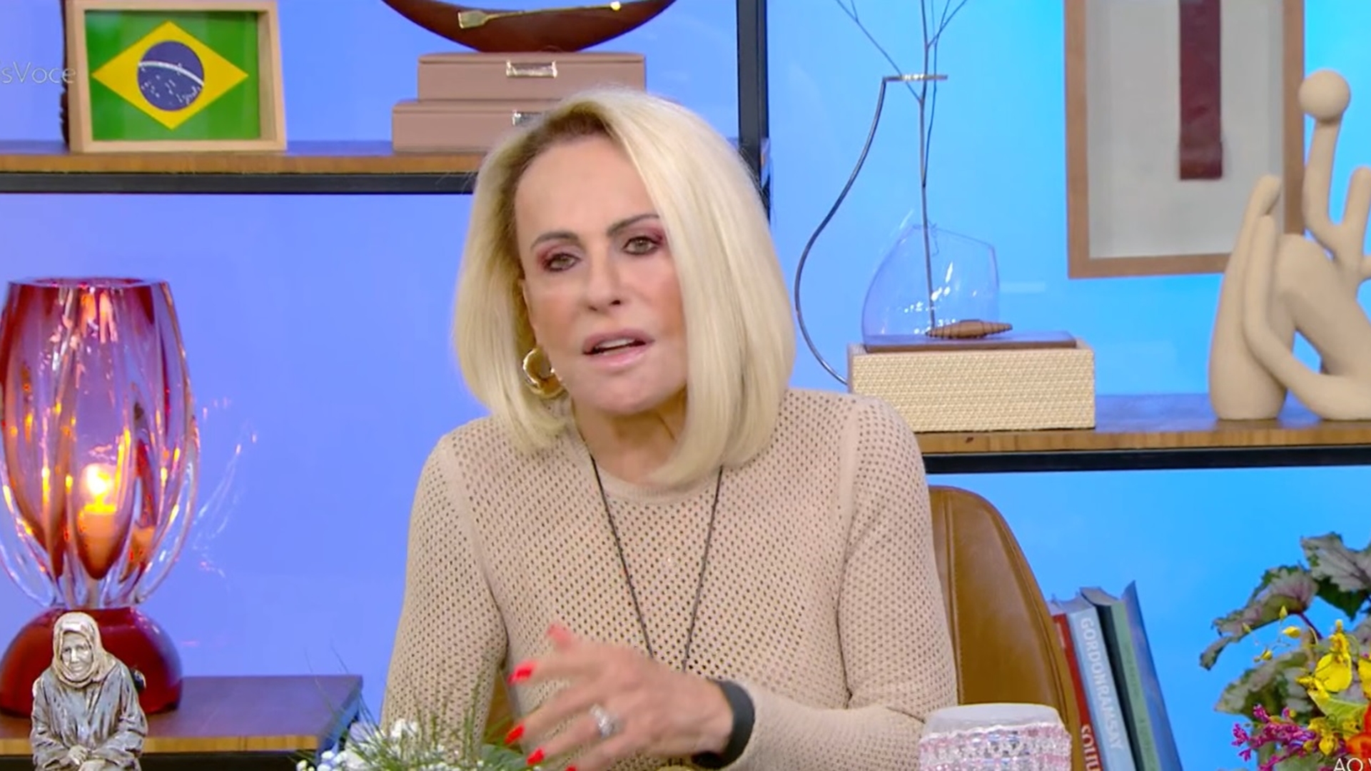 Ana Maria Braga reclama ao vivo após mudar o Mais Você por causa do BBB 25: ‘A gente fica no escuro’