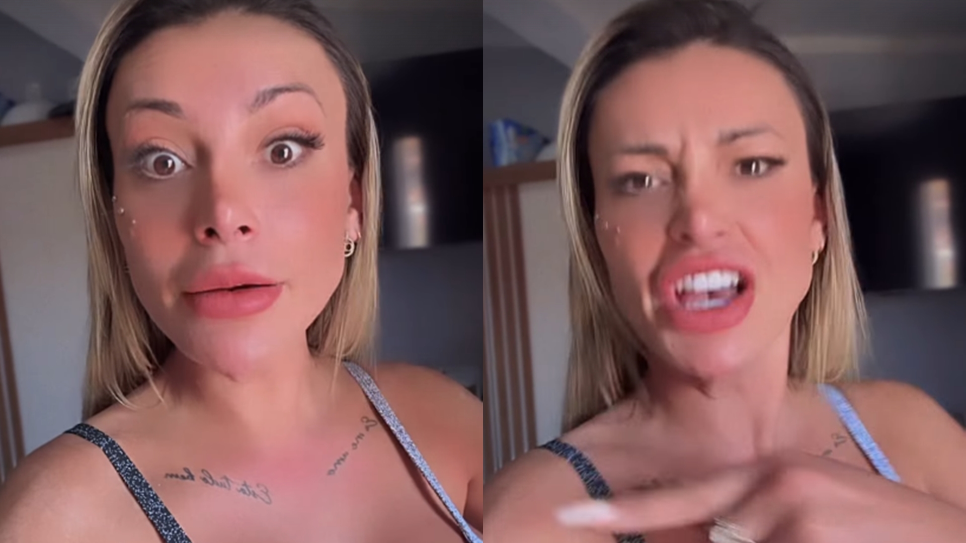 Andressa Urach perde a linha ao ser denunciada: ‘Pede pro seu marido fazer você sentir prazer’