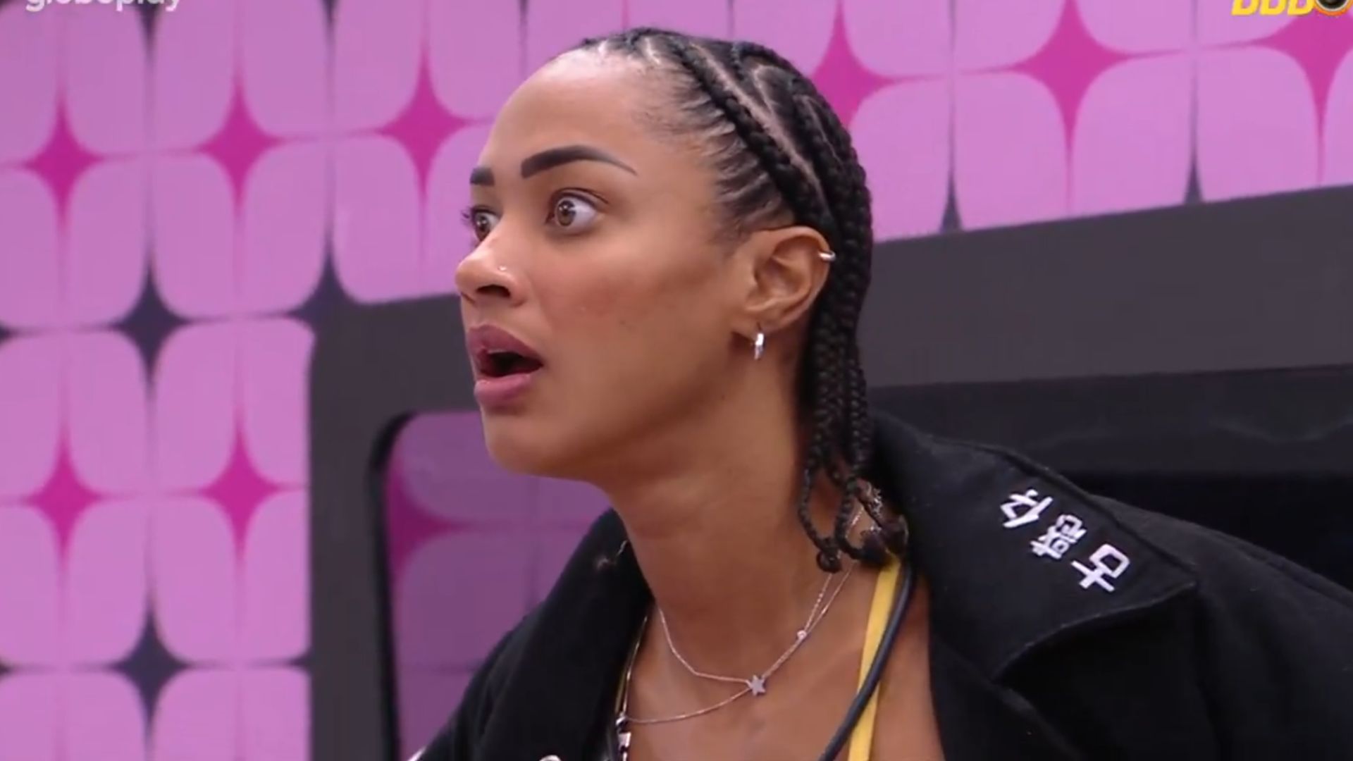 BBB 25: Aline é alvo de fofocas e reage após recado do RoBBB Seu Fifi: ‘Não engulo’