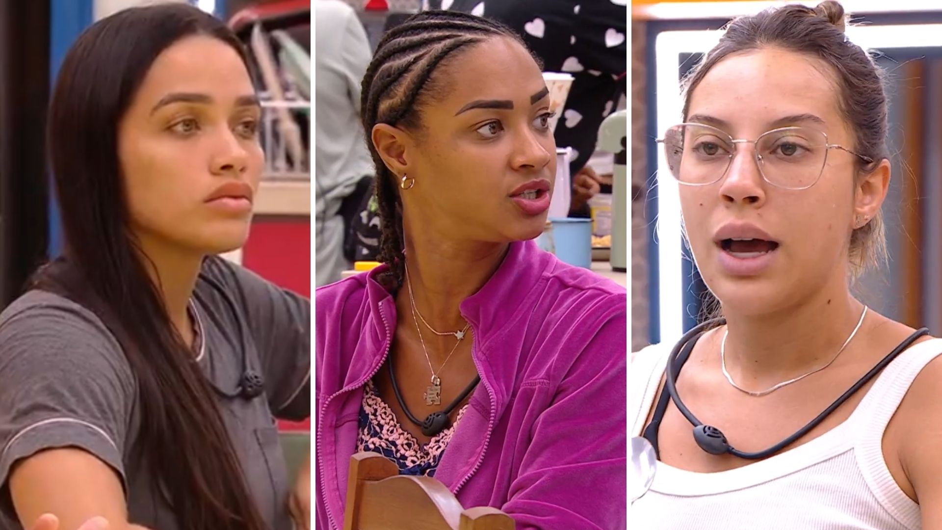 BBB 25: Aline e Renata brigam por estalecas e Eva entra no meio: ‘Vá procurar’