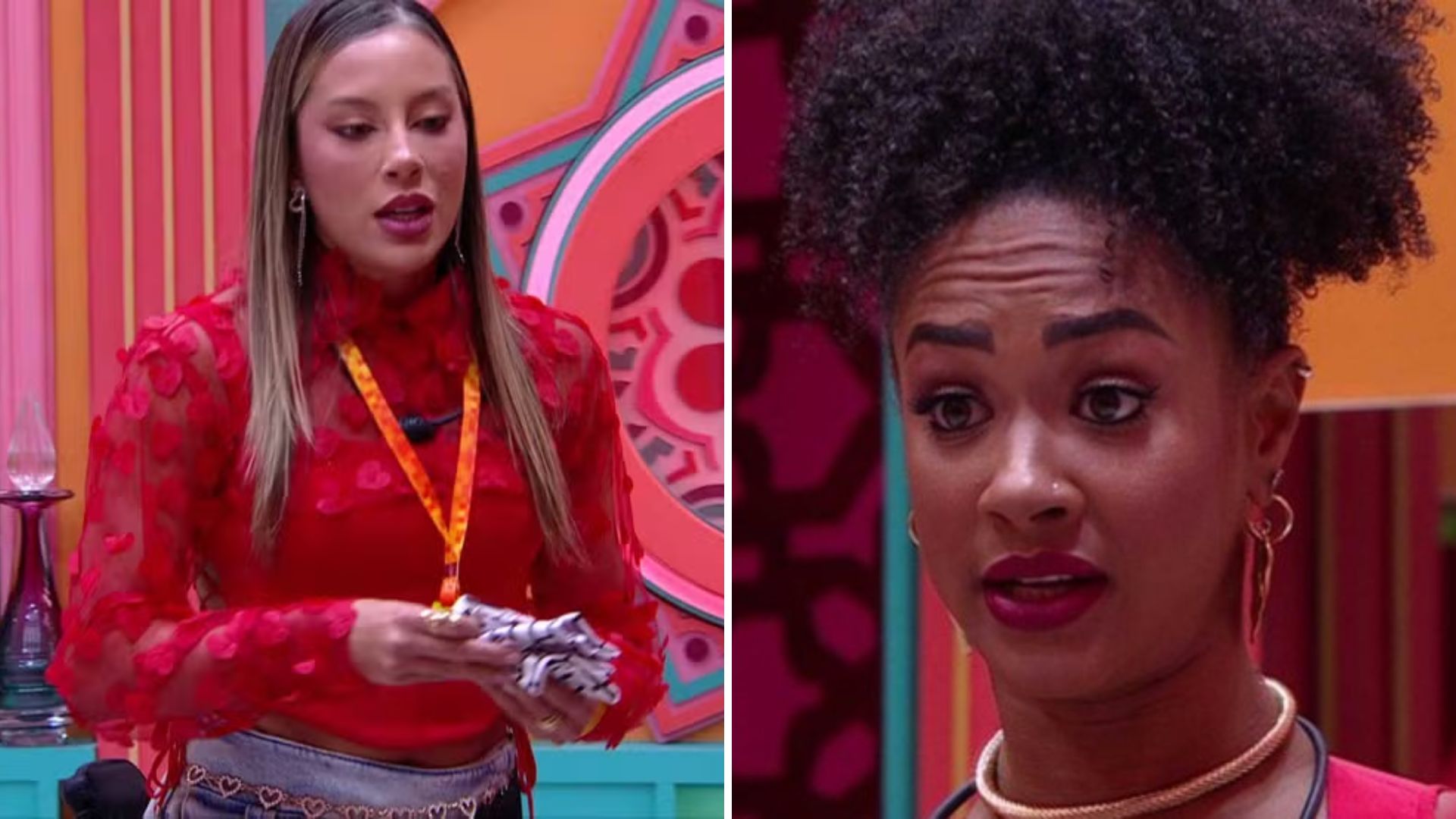 BBB 25: Aline explode com Renata ao ser colocada Na Mira: ‘Uma ofensa pra cobra’