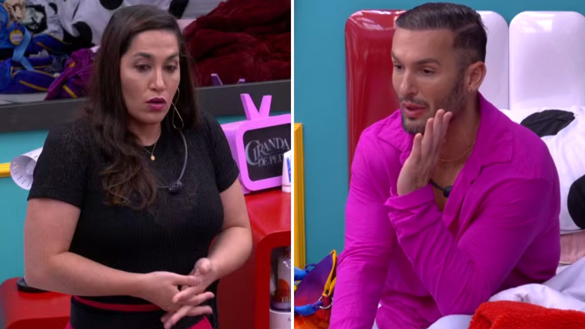 BBB 25: Diego e Daniele Hypolito brigam: ‘Tudo você fica ofendida’