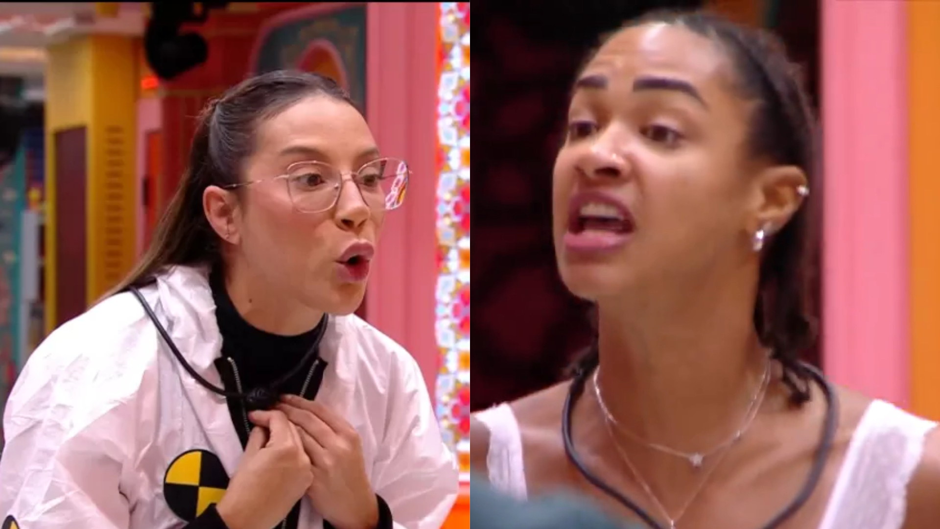 BBB 25: Renata retorna à casa e enfrenta Aline: ‘Cobra é você!’